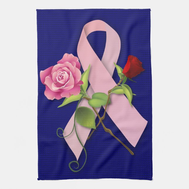 Closure for the Breast Cancer Survivor Kitchen Towel (Vertical)