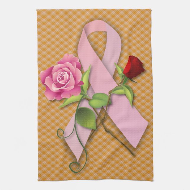 Closure for the Breast Cancer Survivor Kitchen Towel (Vertical)