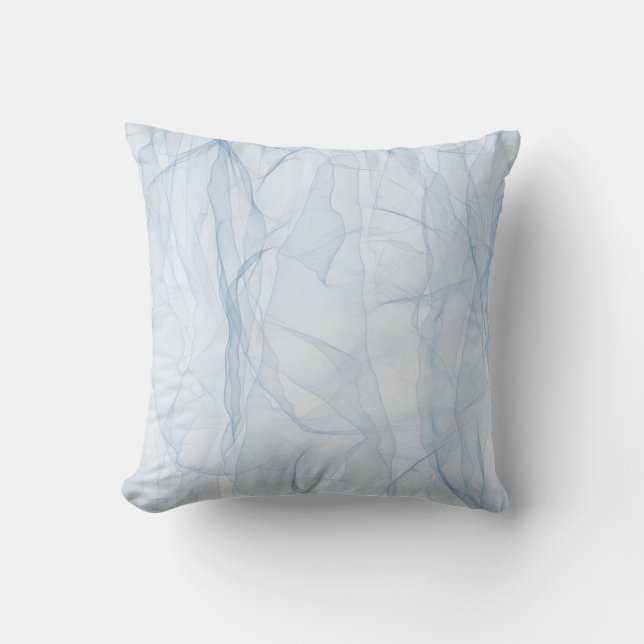 Cloth blue modern background art throw pillow (Front)
