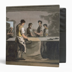 Cloth Dressers, from `Costume of Yorkshire' engrav Binder