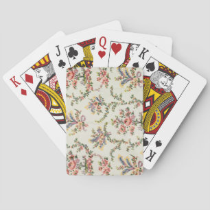 Cloth woven for Queen Marie Antoinette at the Pala Playing Cards