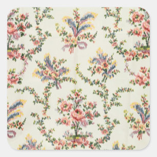 Cloth woven for Queen Marie Antoinette at the Pala Square Sticker