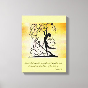 Clothed with Strength and Dignity Wall Canvas