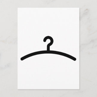 Clothes hanger postcard