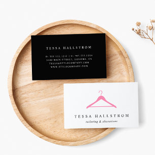 Clothes Hanger   Seamstress Tailor Alterations Business Card