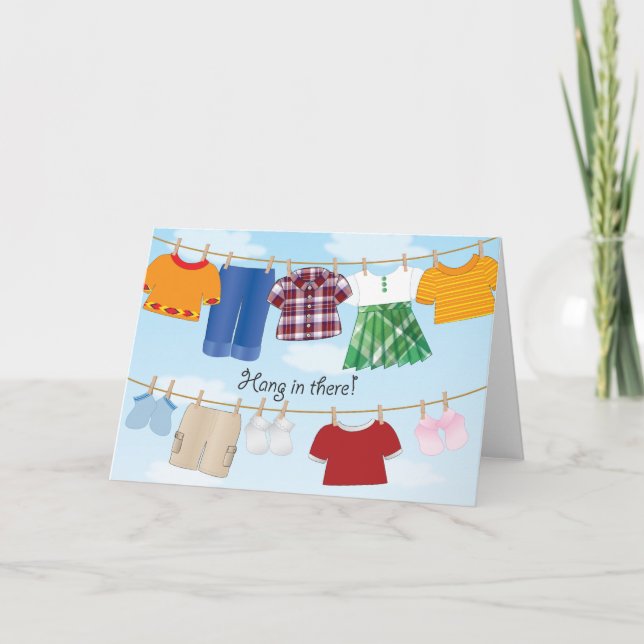 Clothesline - Greeting Card (Front)