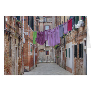 Clothesline In Venice Italy