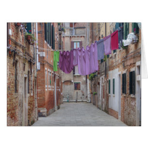 Clothesline In Venice Italy