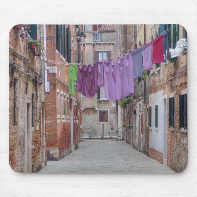 Clothesline In Venice Italy Mouse Pad (Front)