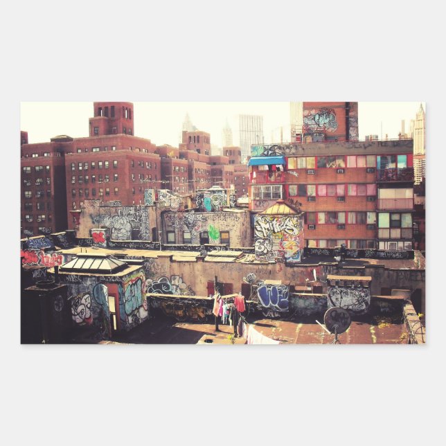 Clotheslines and Graffiti Sticker (Front)