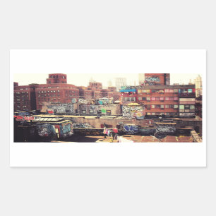 Clotheslines and Graffiti Sticker