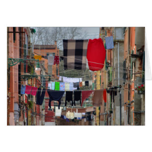 Clotheslines In Venice Italy