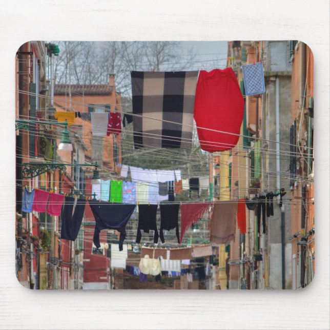 Clotheslines In Venice Italy Mouse Pad (Front)