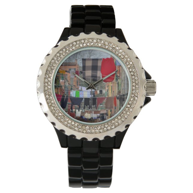 Clotheslines In Venice Italy Watch (Front)