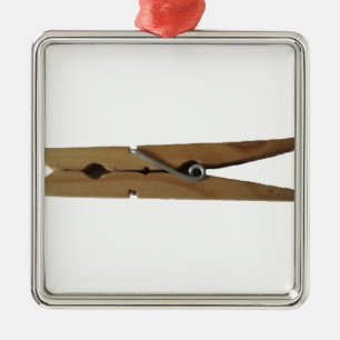 Clothespin Metal Ornament
