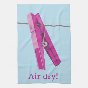 Clothespin washing line peg kitchen towel
