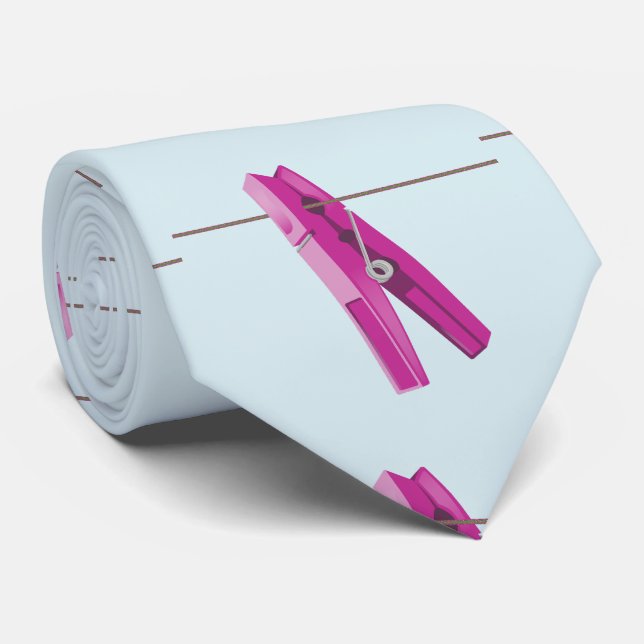 Clothespin washing line peg tie (Rolled)