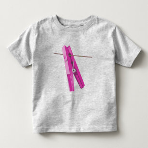 Clothespin washing line peg toddler t-shirt