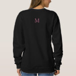 Clothing Apparel Monogrammed Template Women's Sweatshirt<br><div class="desc">Clothing Sweatshirt Apparel Monogram Template Women's Basic Black Sweatshirt.</div>