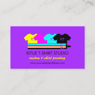 Clothing Apparel Store Print on demand purple Business Card