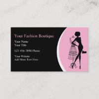 Clothing Boutique Business Cards Zazzle