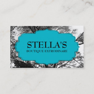 Clothing Boutique Trees Retail Business Cards