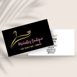 Clothing Custom T Shirt Print Apparel Store Busine Business Card
