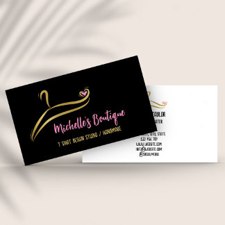 Clothing Custom T Shirt Print Apparel Store Busine Business Card
