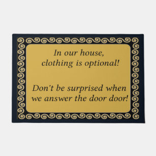 Clothing Optional Household Doormat