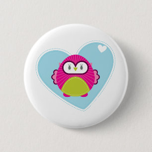 CLOTHING :: owl - hoot 2 Inch Round Button