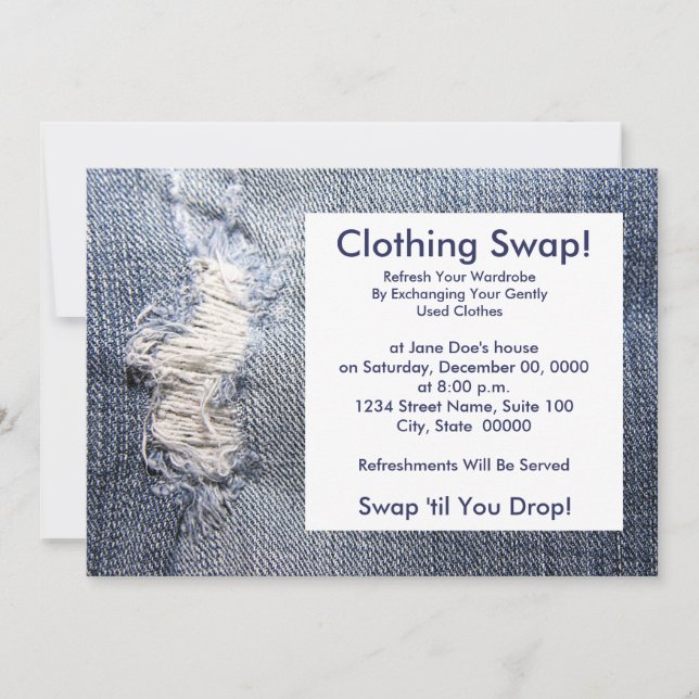 Clothing Swap Invitations (Front)