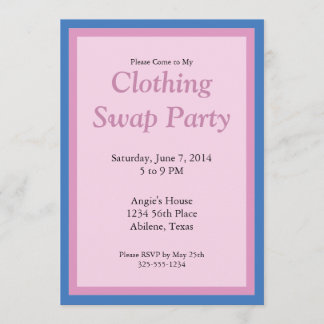 Clothing Swap Party Invitation