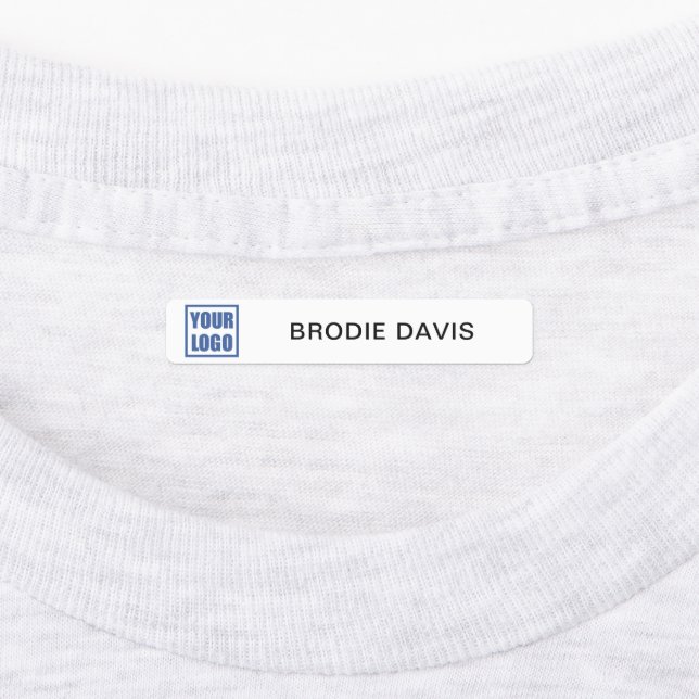 Clothing Tags Employee Name & Business Logo (Affixed)