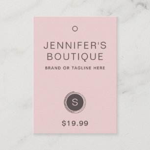 Clothing Tags Hang Tags Small Business Pink Grey