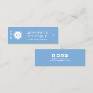 Clothing Tags Small Business Blue Price Tags