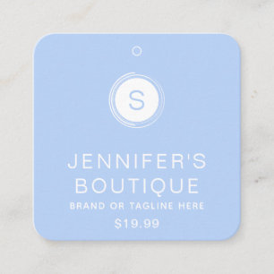 Clothing Tags Small Business Blue White