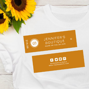 Clothing Tags Small Business Brown Price Tags