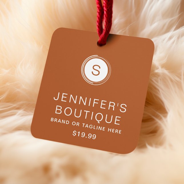 Clothing Tags Small Business Brown White (Creator Uploaded)