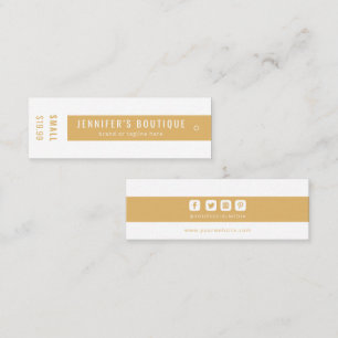 Clothing Tags Small Business Brown White Price Tag