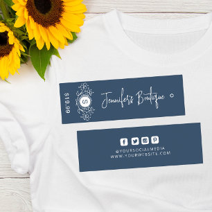 Clothing Tags Small Business Dark Blue Price Tags