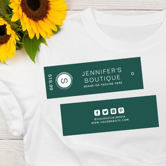 Clothing Tags Small Business Emerald Green (Creator Uploaded)