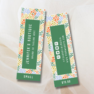 Clothing Tags Small Business Floral Price Tag