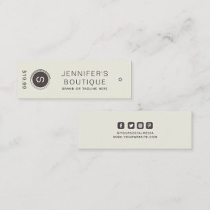 Clothing Tags Small Business Grey Price Tags