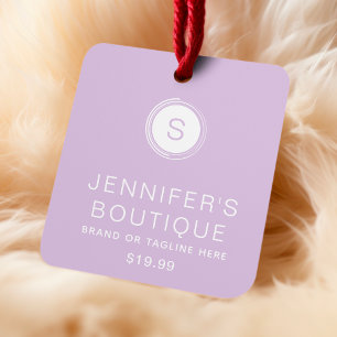 Clothing Tags Small Business Lavender White