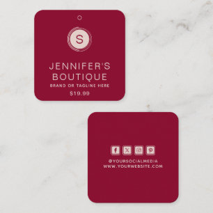 Clothing Tags Small Business Paprika Vanilla Ice