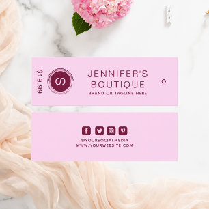 Clothing Tags Small Business Purple Price Tags