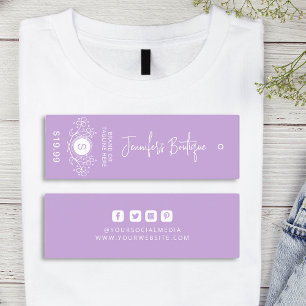 Clothing Tags Small Business Purple Price Tags