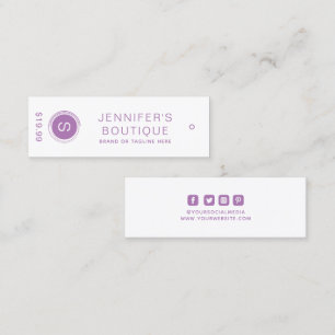 Clothing Tags Small Business Purple Price Tags