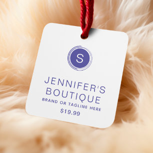 Clothing Tags Small Business Purple White
