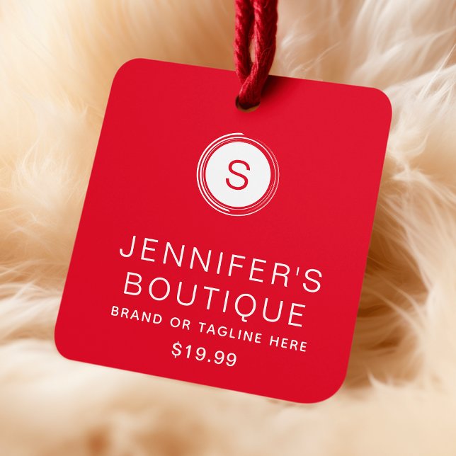 Clothing Tags Small Business Red White (Creator Uploaded)